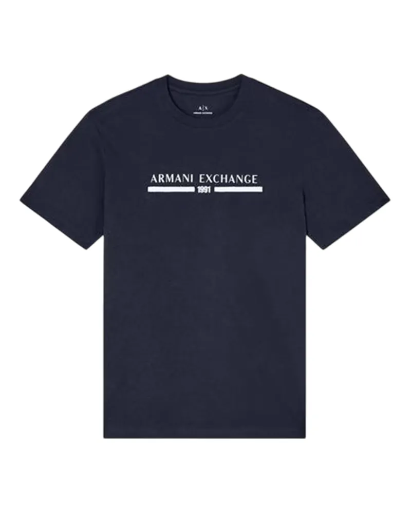 Armani Exchange T-Shirt für Herren, Logo (Marine Marineblau