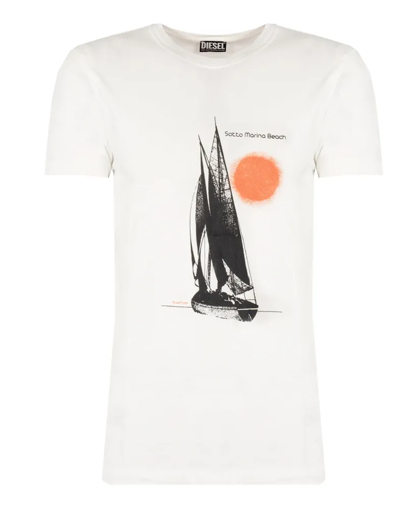 Diesel T-Shirt T-Iny Herren weiß Weiß