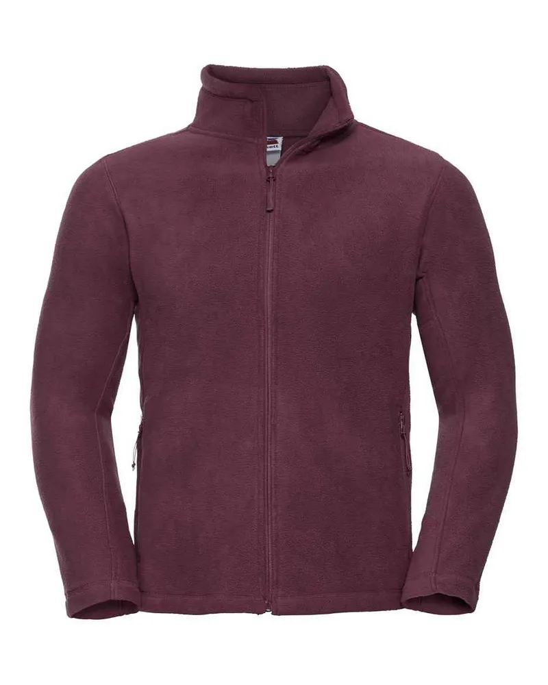 Russell Athletic Russell - Fleecejacke für Herren - Für Außen (Burgunderrot Bordeaux