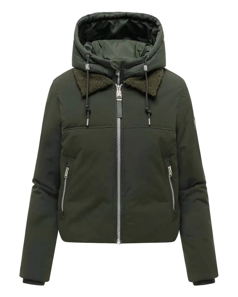 Marikoo Damen Winterjacke Yurinaa mit abnehmbarem Innenteil Grün