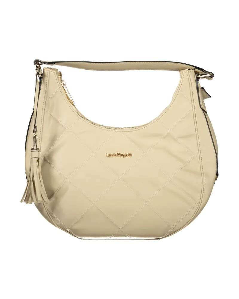 Laura Biagiotti Beige PVC Damenhandtasche Beige