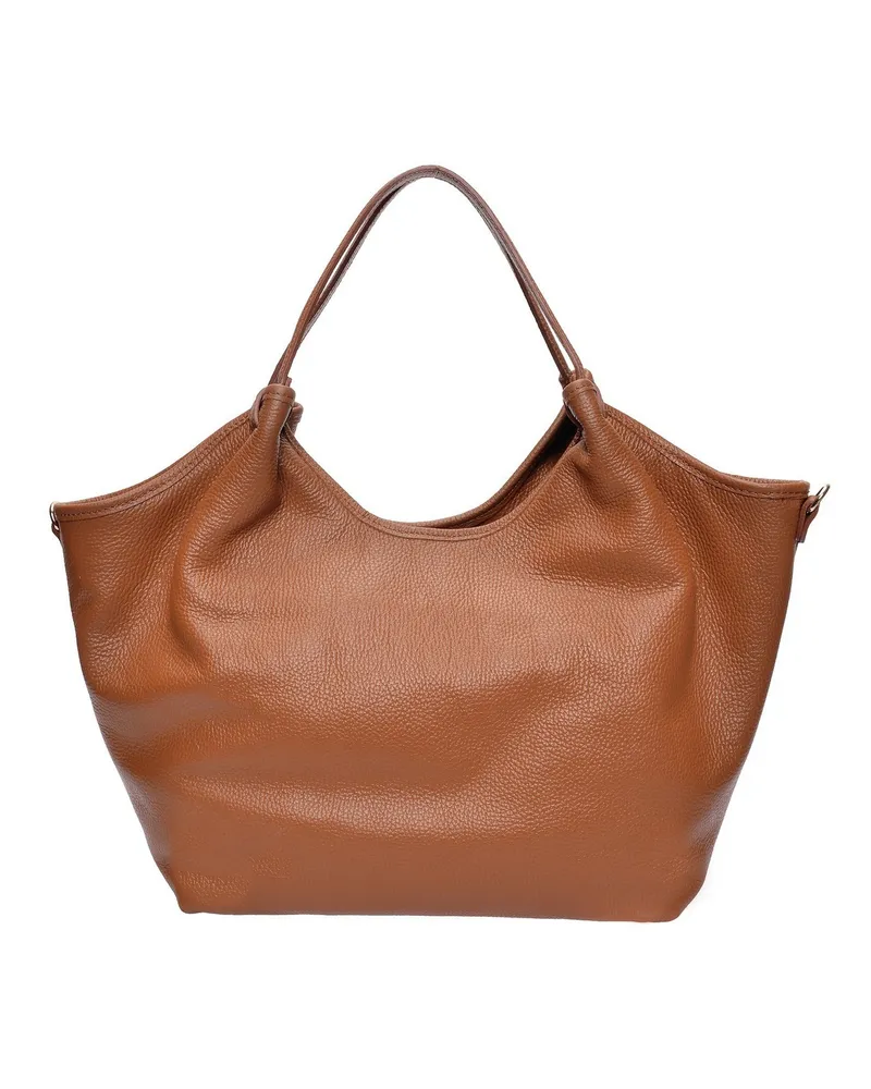 Isabella Rhea Braun Rindsledertasche Braun