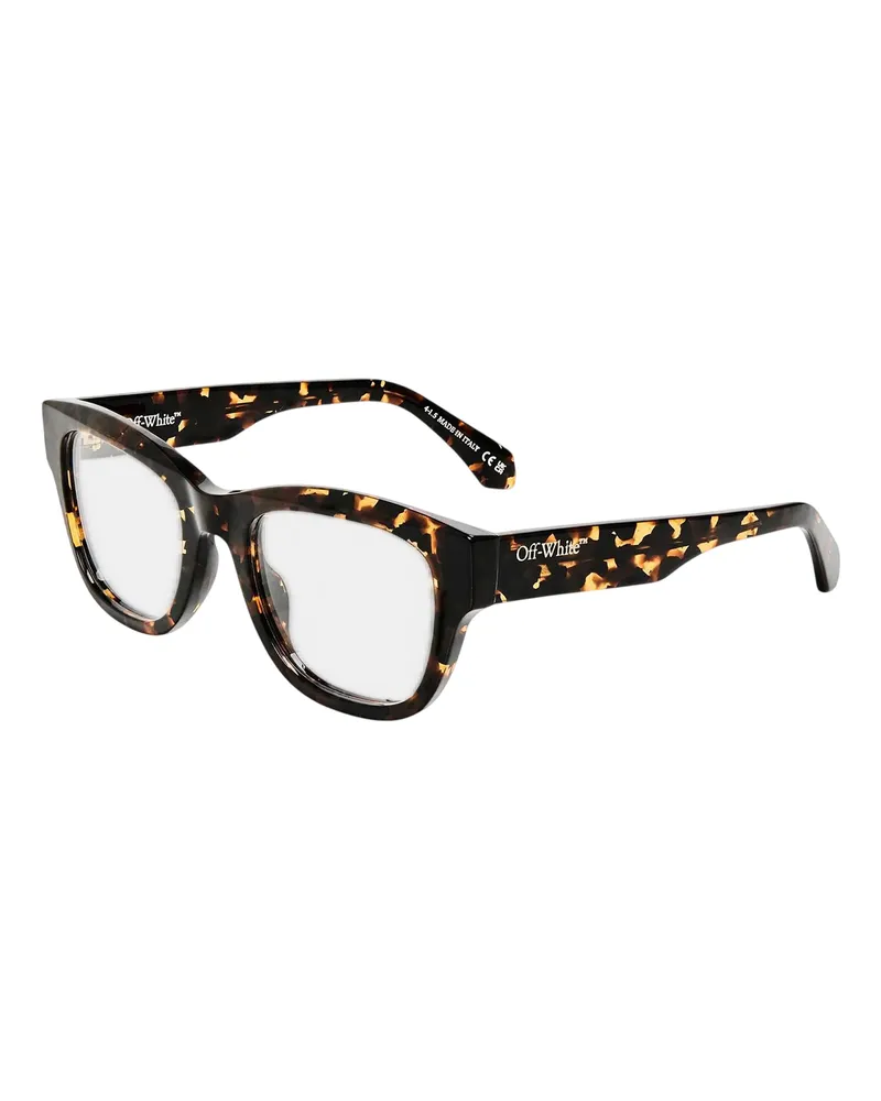 OFF-WHITE Style 8k" Katzenauge-Sonnenbrille für Herren/Damen Unisex (Dunkles Havannabraun Dunkelbraun