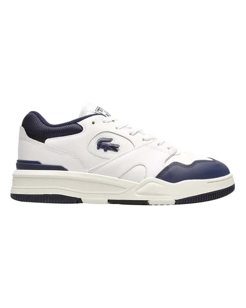 Lacoste Lineshot Herren-Sneaker in Weiß/Marineblau Weiß