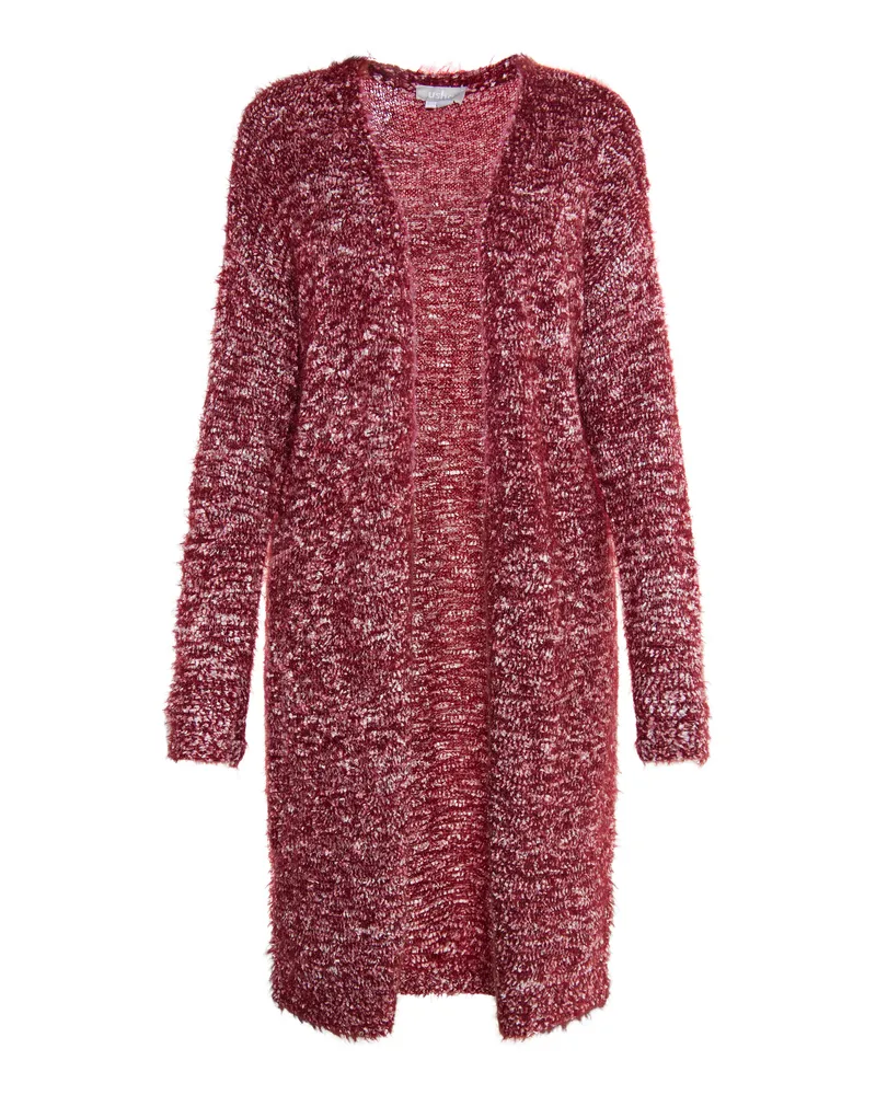 Usha Strickmantel Damen dunkelrot Rot