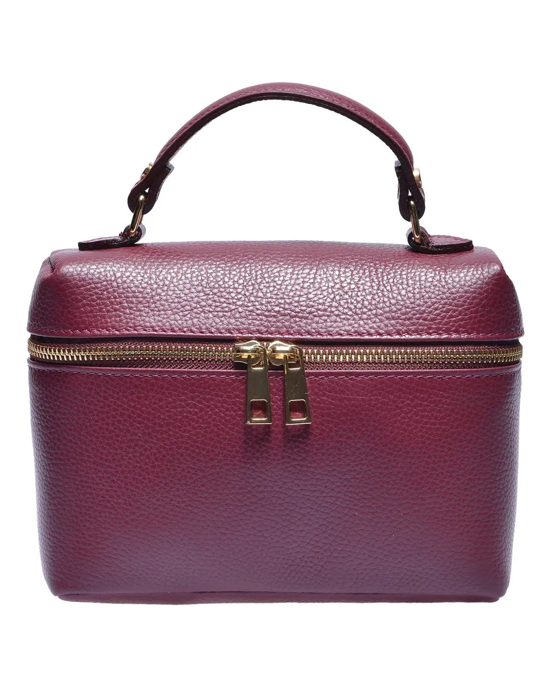 Anna Luchini Weinfarbe Rindsledertasche Weinrot