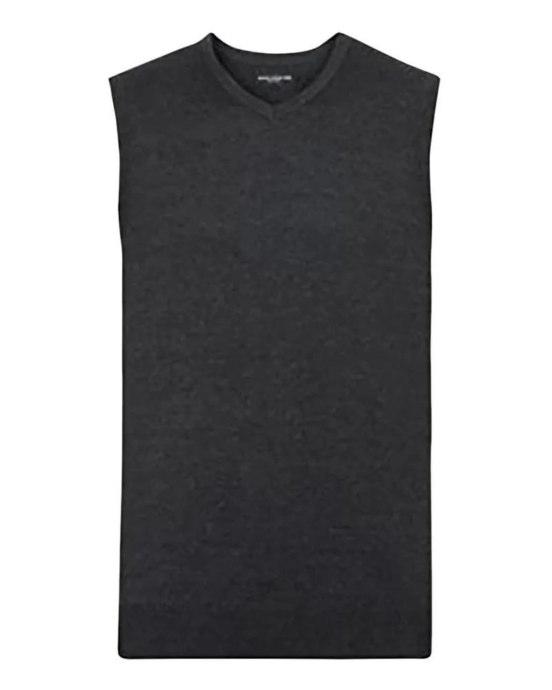 Russell Athletic Russell Collection Herren Strick-Pullunder mit V Ausschnitt (Graphit meliert Anthrazit