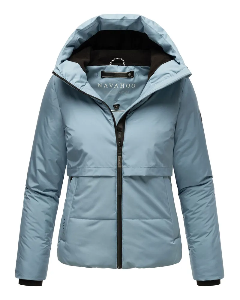 NAVAHOO Liebesküken Damen Winterjacke – leicht, warm & wasserabweisend Blau