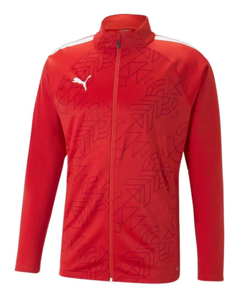 Puma TeamLiga Graphic Herren Rote Trainingsjacke Rot