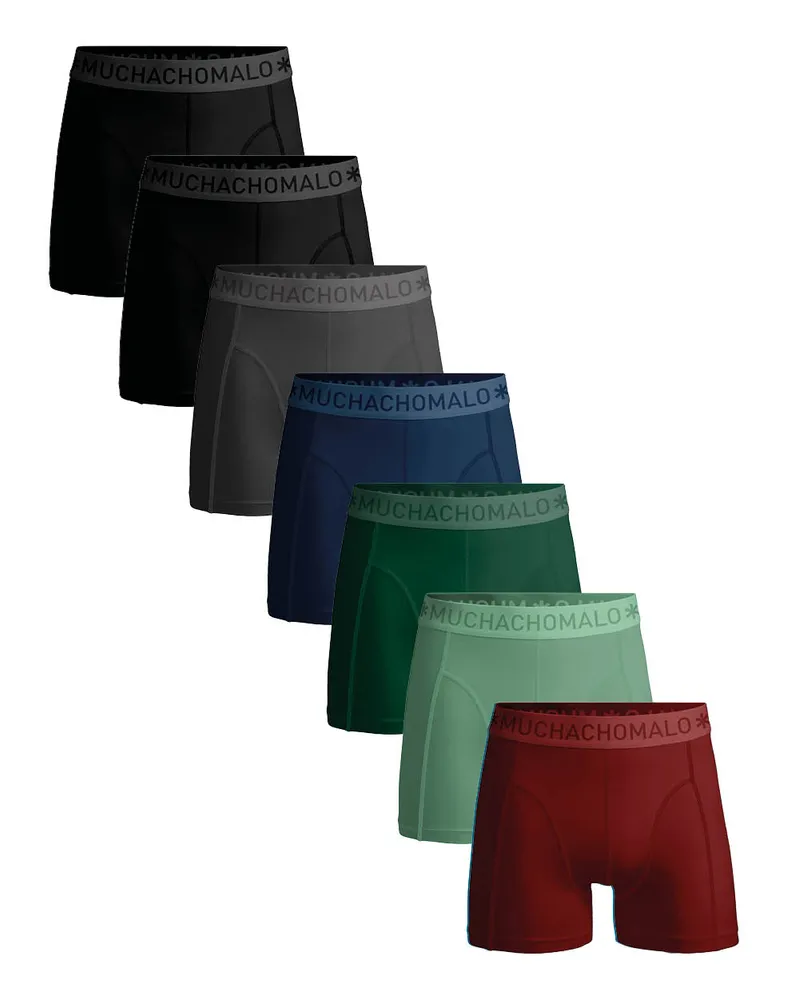 Muchachomalo 7er-Pack Boxershorts für Herren - Mehrfarbig Mehrfarbig