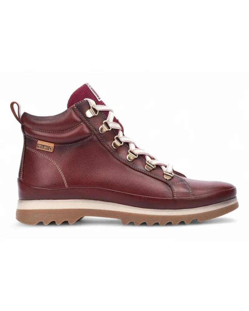 Pikolinos Damen Arcilla Rote Leder-Sneakers - Vigo Rot