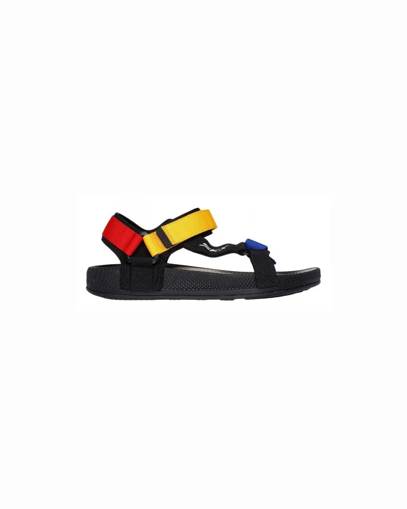 Skechers Hyperslide" Badesandale für Herren, Stoff (Schwarz Schwarz