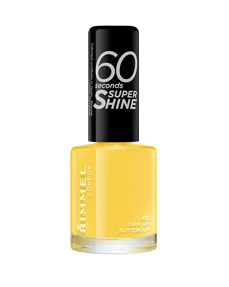 Rimmel London 60 Seconds Super Shine Nagellack #452-chin Up Buttercup 8 ml 