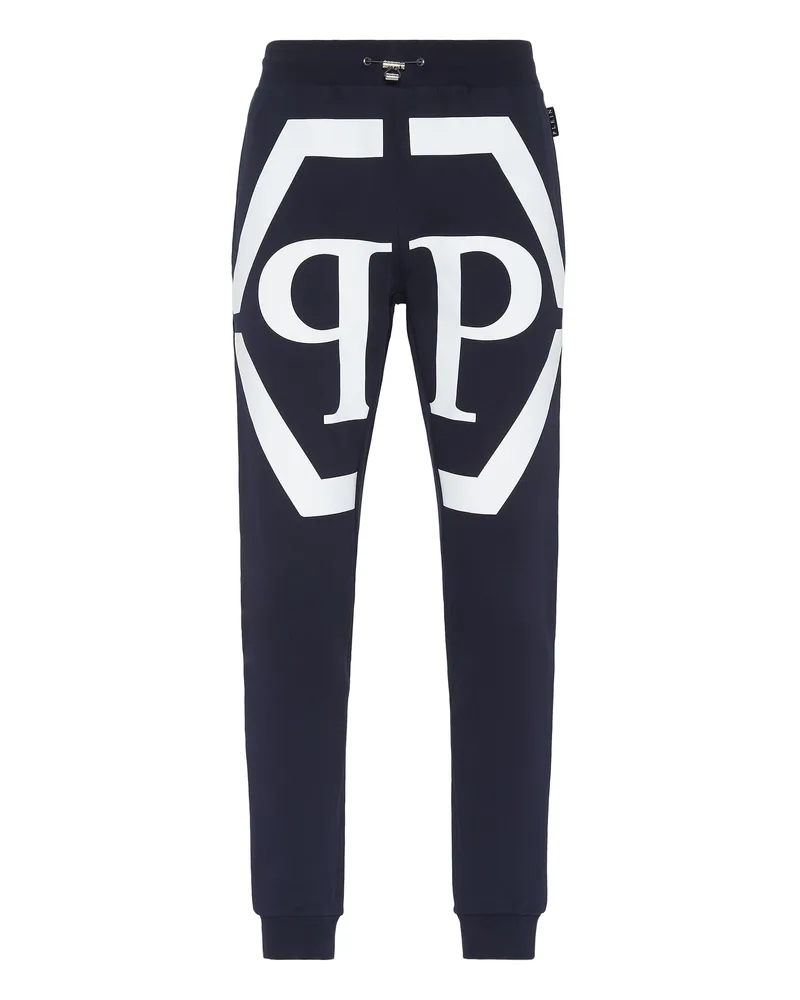 Philipp Plein Jogginghose Hexagon Blau