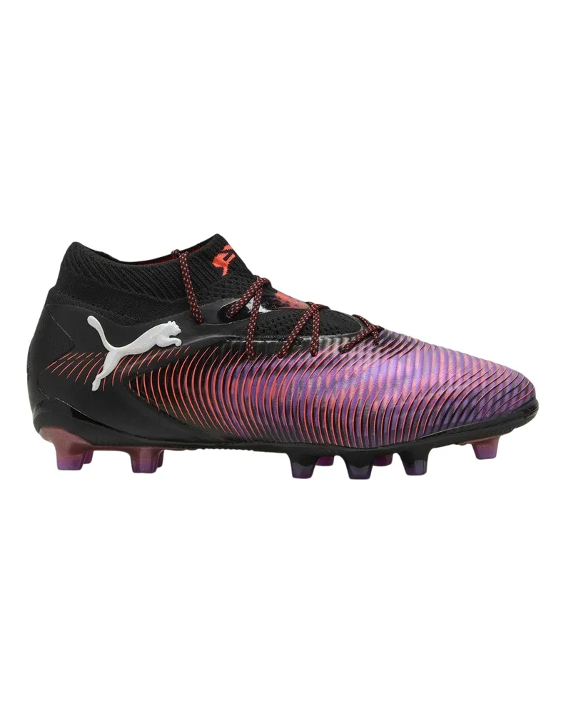 Puma Future 8 Ultimate" Wellenlinien Fußballschuhe mit festem Boden für Damen (Schwarz Schwarz