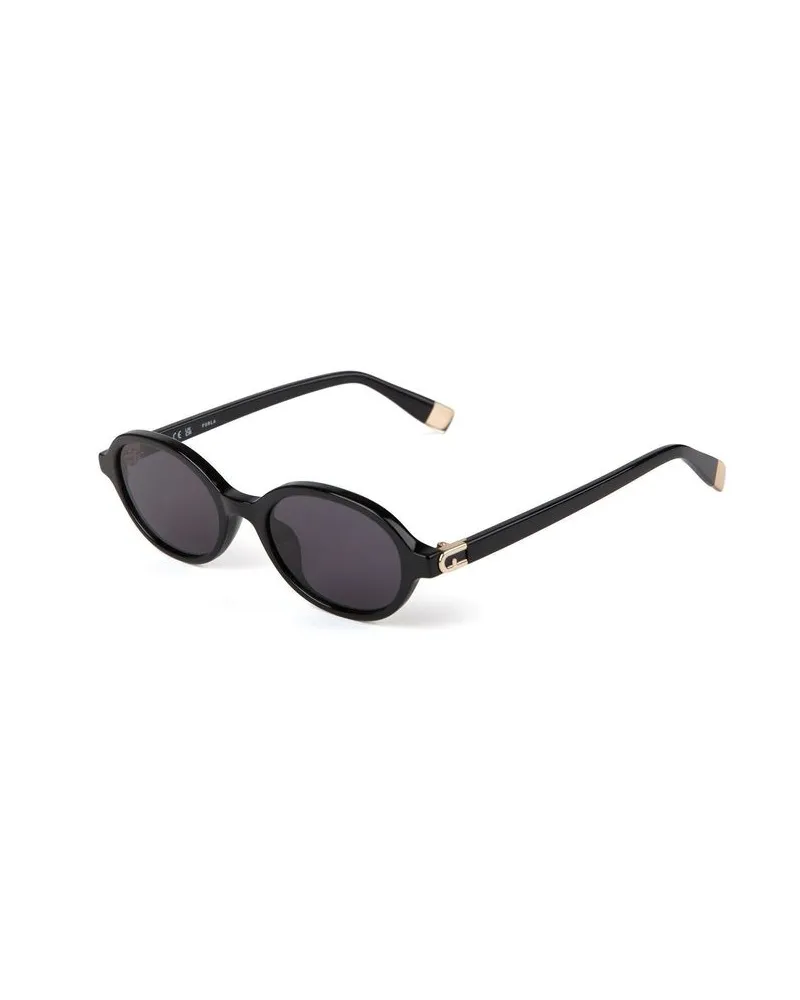 Furla Sonnenbrille, glänzendes Finish - Schwarz Schwarz