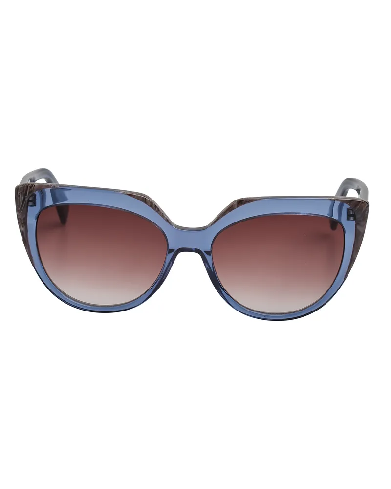 Liu Jo Damen Cat-Eye-Sonnenbrille aus Acetat LJ783S Blau