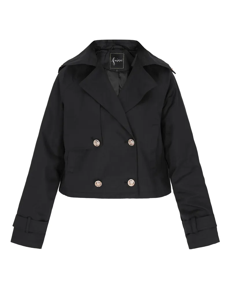 FAINA Jacke Frauen Schwarz Schwarz