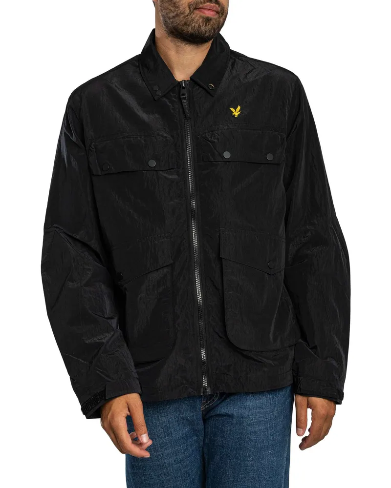 Lyle & Scott Blousonjacke Mit 4 Taschen, Schwarz Schwarz
