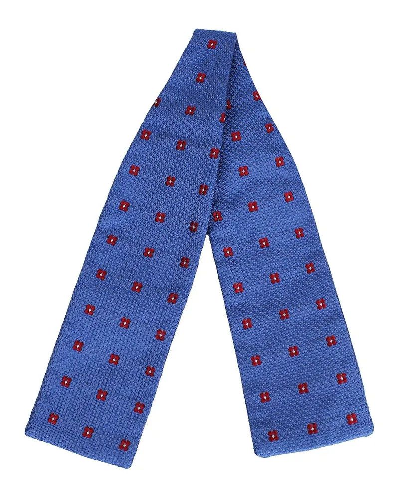 Hackett Grenadine Seide ordentliche Herren Himmel gedruckte Krawatten Blau