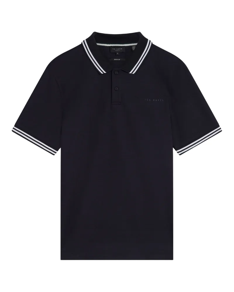 Ted Baker Excpet regular Branded Polohemd - Marineblau Marineblau