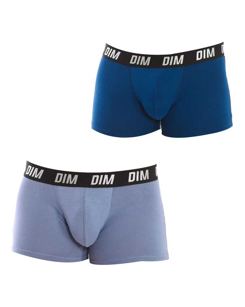 DIM Pack-2 Boxershorts Sport Stretch D0DA8 Mann Blau