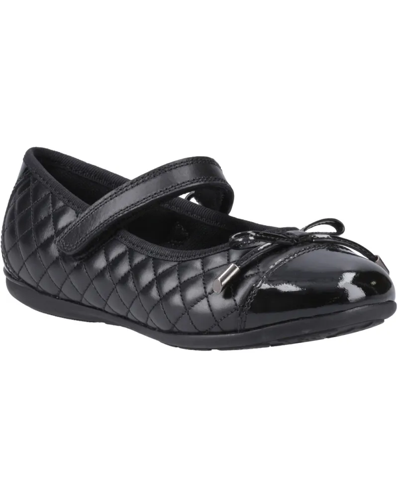 Hush Puppies Lottie Ballerinas aus Leder, Mädchen - Schwarz Schwarz