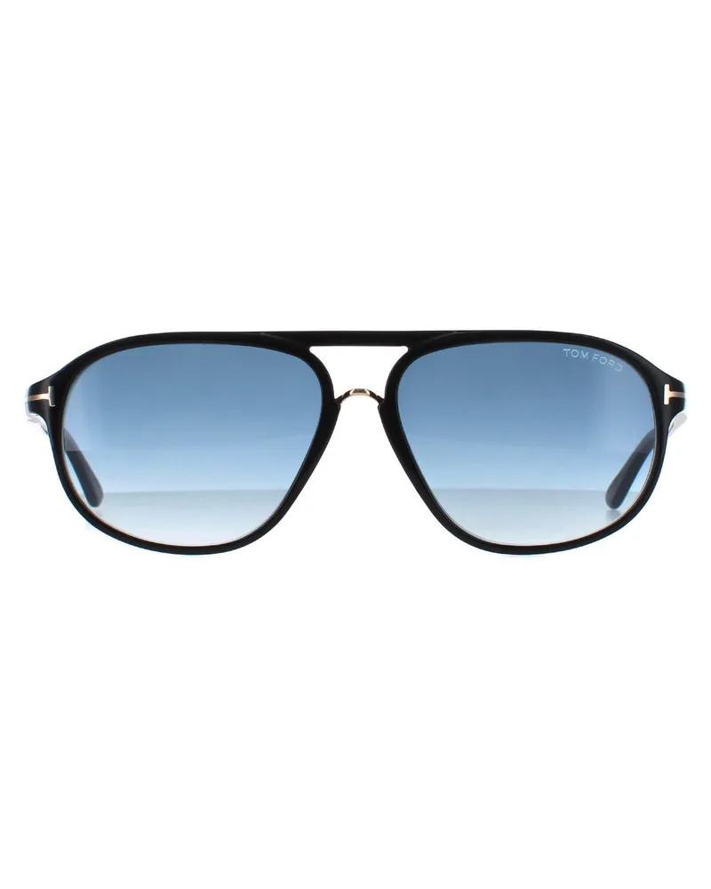 Tom Ford Sonnenbrille 0447 Jacob 01P Glänzend Schwarz Grün Gradient Schwarz