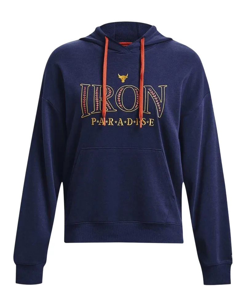 Under Armour Project Rock" Kapuzenpullover für Damen (Blau Blau