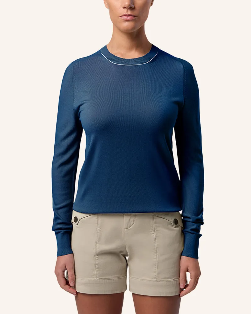 North Sails Pullover Aloe Vera mit Rundhalsausschnitt Dunkelblau