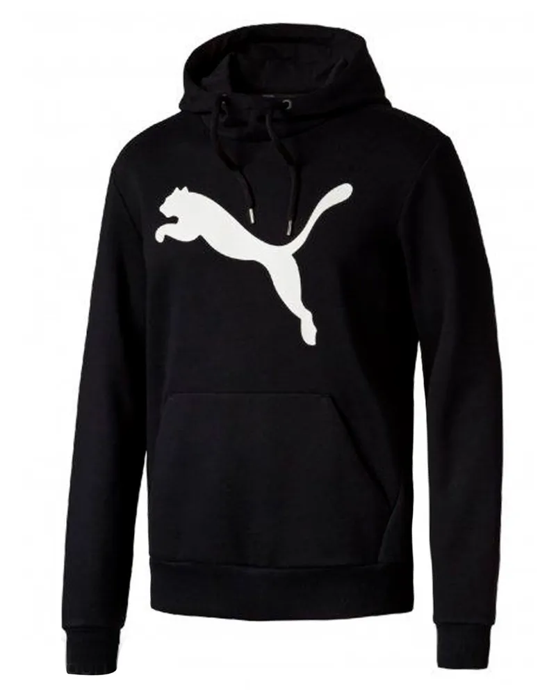 Puma Essential Fleece Big Cat Pull Over Hoodie Herren Kapuzenpullover 838258 01 Schwarz