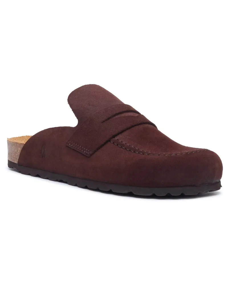 Hush Puppies Briar Geschlossene Zehe Wildleder Damen Muiltjes SCHOKOLADEN Schokoladenbraun