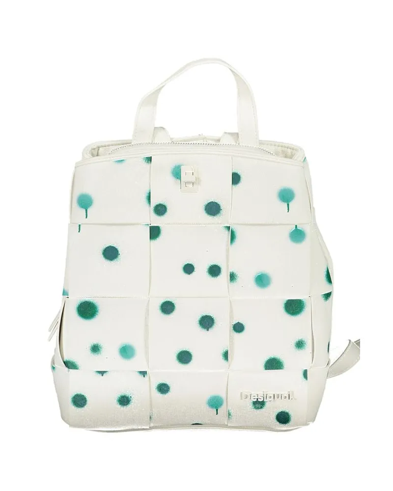 Desigual Polyurethan Damenrucksack - Weiß Weiß