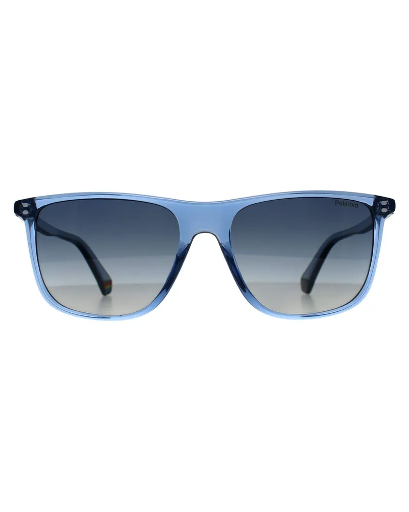 Polaroid Rechteckige polarisierte Sonnenbrille PLD 6232/S mit Verlaufsglas - Blau Blau