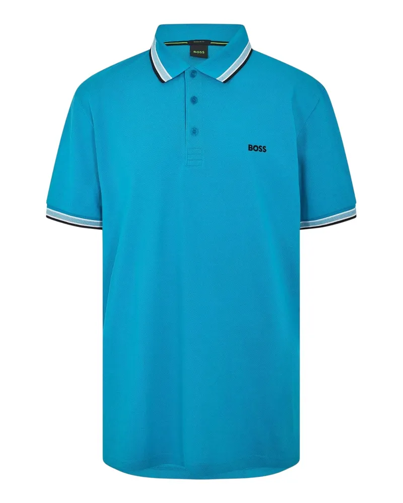HUGO BOSS Paddy Euro" Poloshirt für Herren (Türkis/Aquablau Türkis