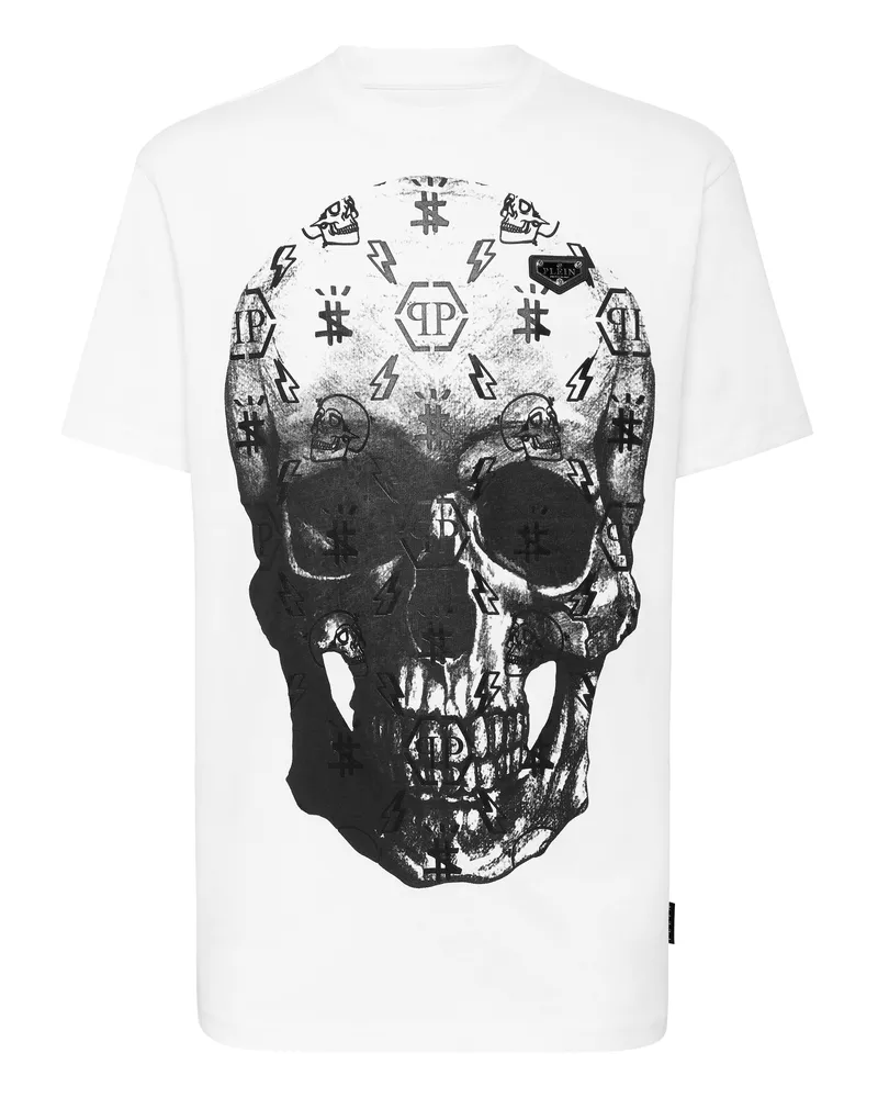 Philipp Plein T-Shirt Skull Weiß