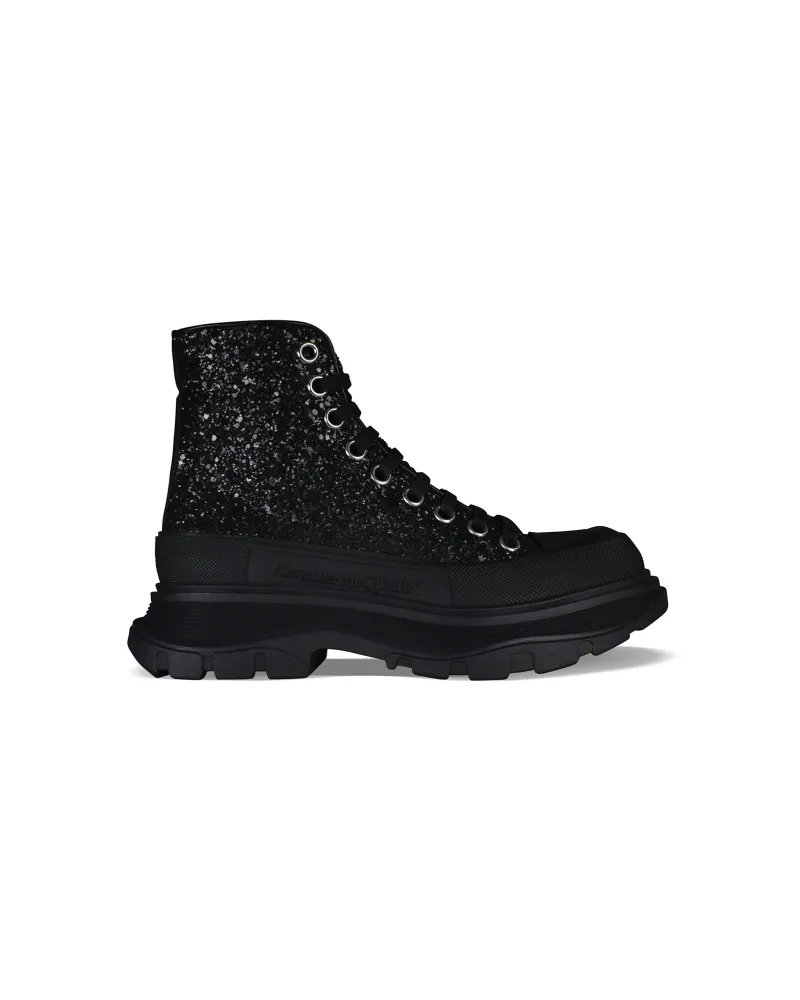 Alexander McQueen Sneakers Tread Slick Schwarz Schwarz