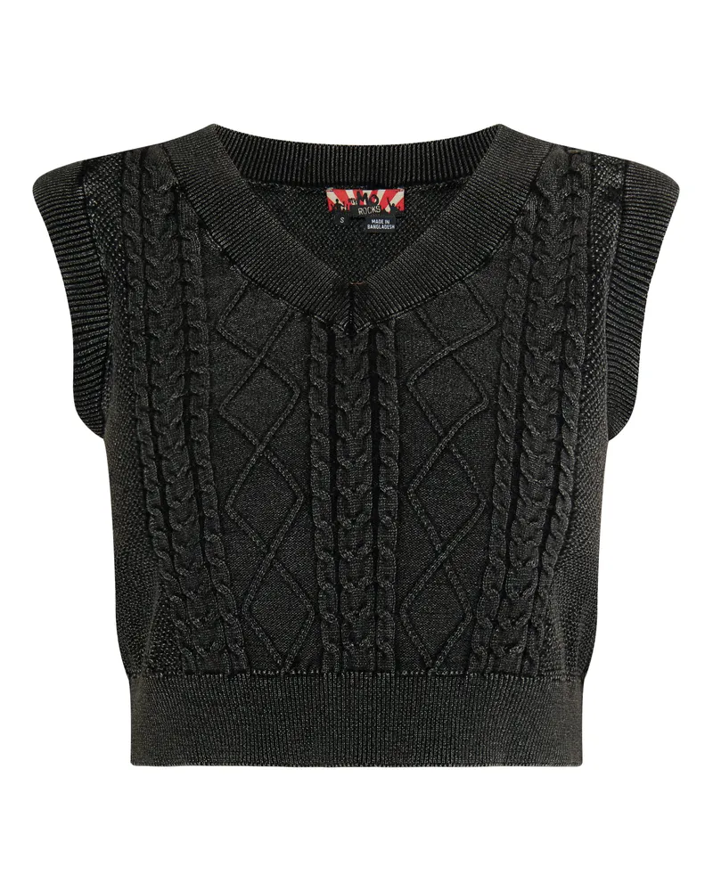 My Mo strickpullunder Damen schwarz Schwarz