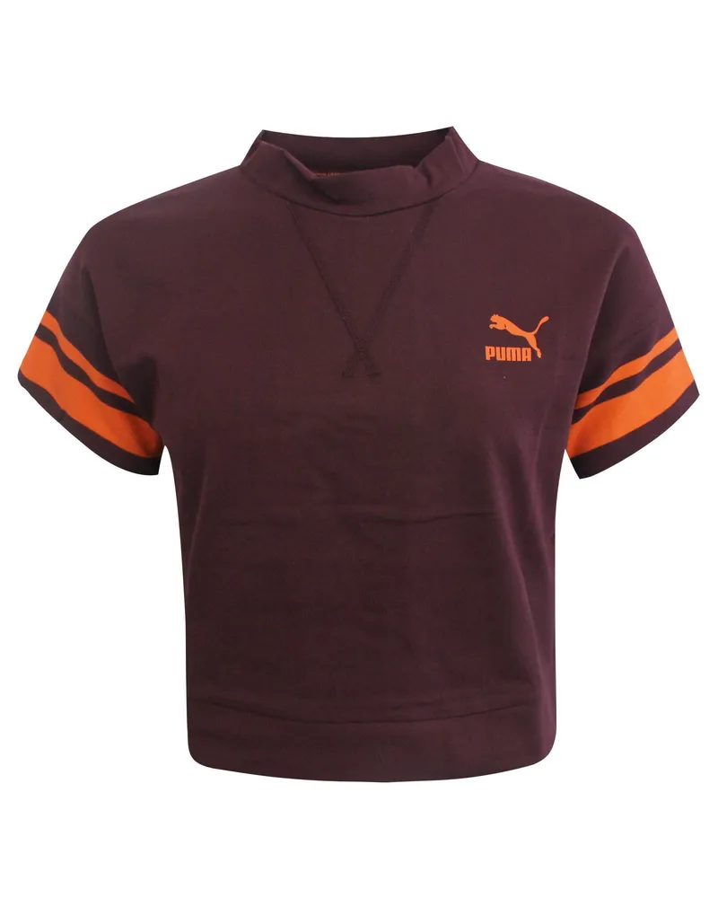 Puma Tipping Damen Bordeaux Crop Top Bordeaux