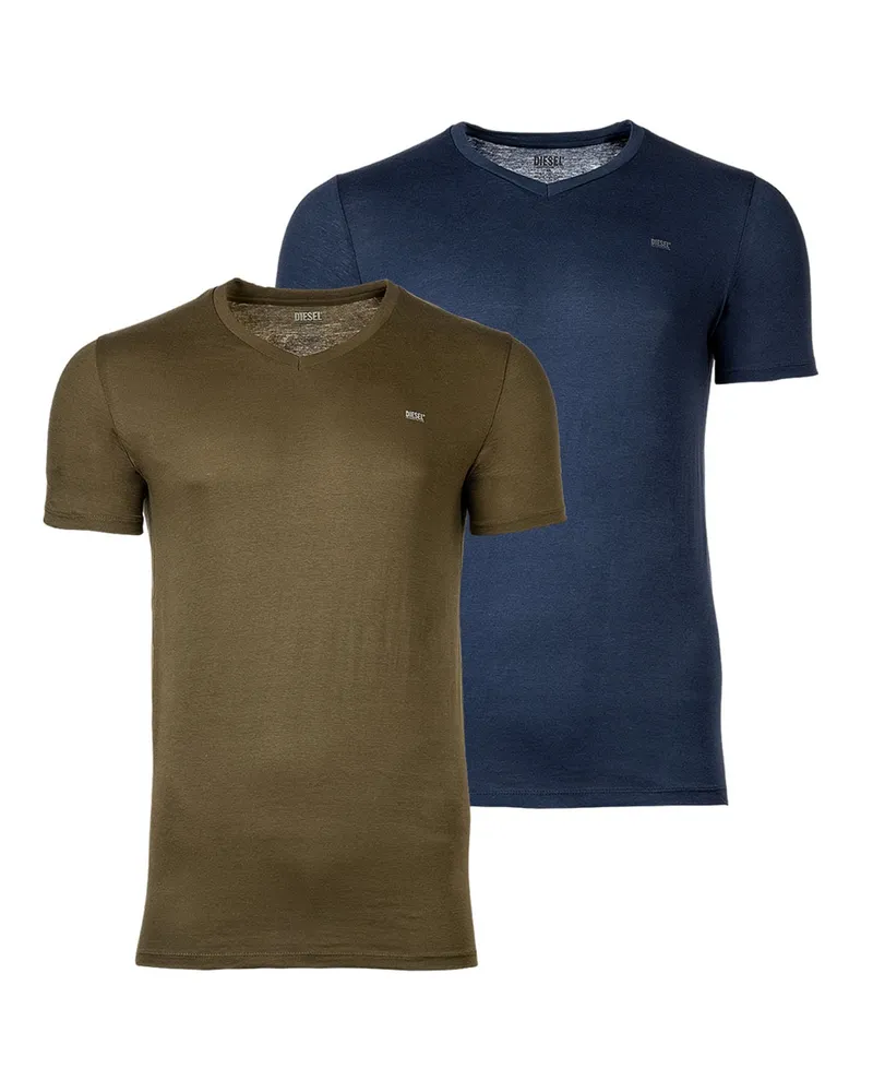 Diesel Umtee-Michael-Tube-Twopack T-Shirt Mehrfarbig