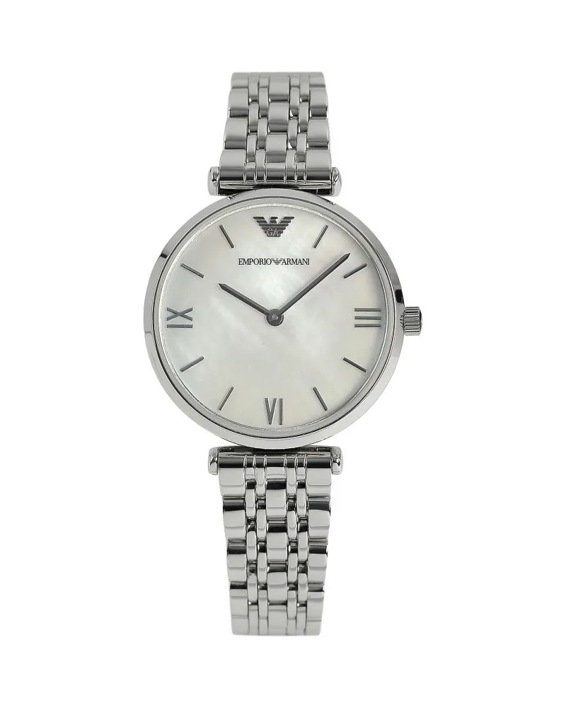 Emporio Armani Armani Damen AR1682 Uhr Silber