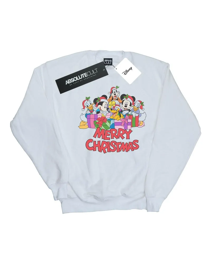 Disney Mickey Mouse and Friends" Sweatshirt für Herren (Weiß Weiß