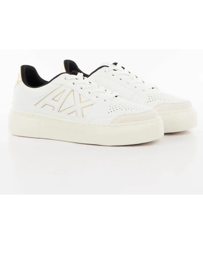 Armani Exchange Damen-Sneaker „Elegance Weiß