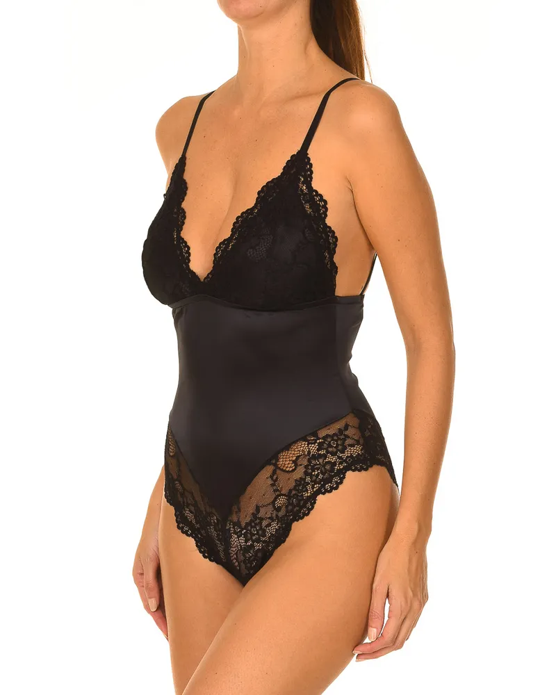 Guess Träger-Bodysuit mit Spitze Schwarz