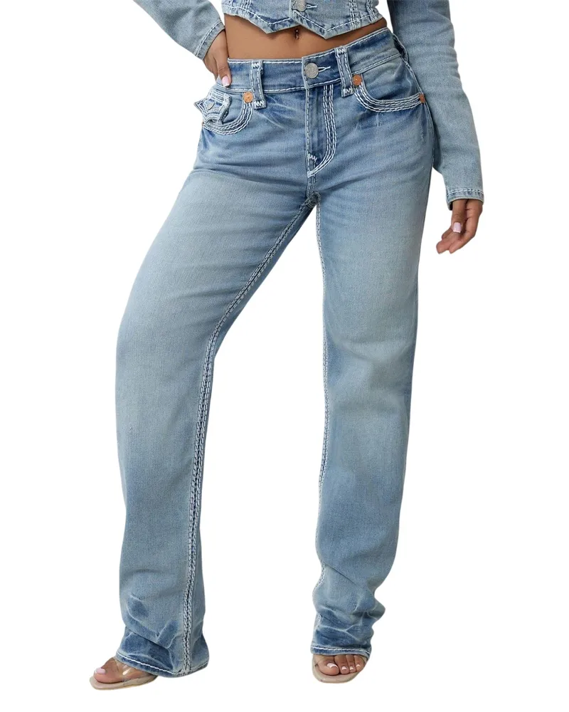 True Religion Ricki Rlxd" Jeans für Damen (Horizont Blau
