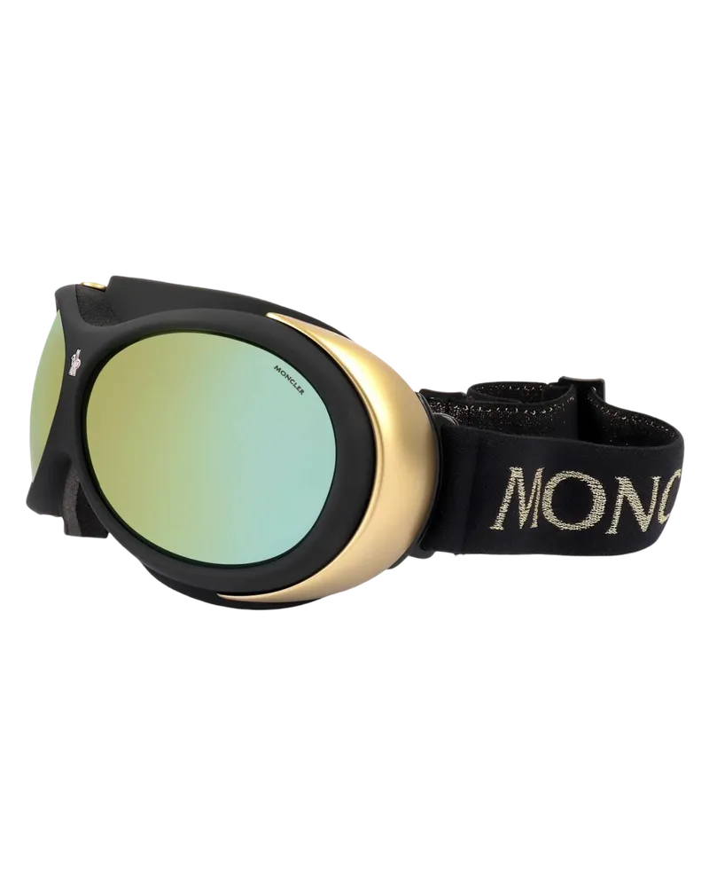 Moncler ML0130 05L Skibril Sonnenbrille Schwarz