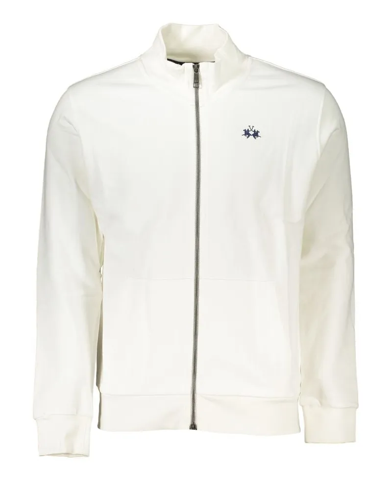 La Martina Bianco Baumwoll-Herren Sweatshirt Weiß