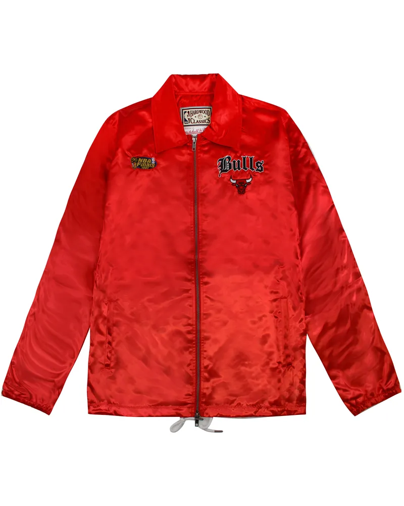 Mitchell & Ness Chicago Bulls NBA Old English Faded Satinjacke Rot