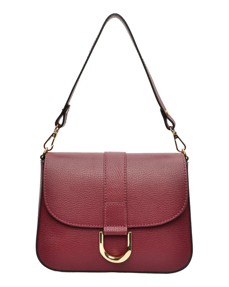 Anna Luchini EDGE Rindsledertasche Weinrot