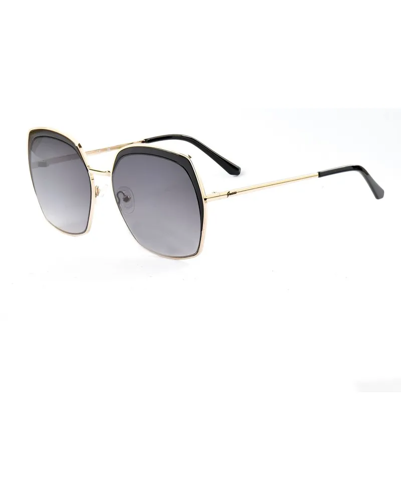 Guess Gf0410 Sonnenbrille Übergroßes Quadratgestell Schwarz